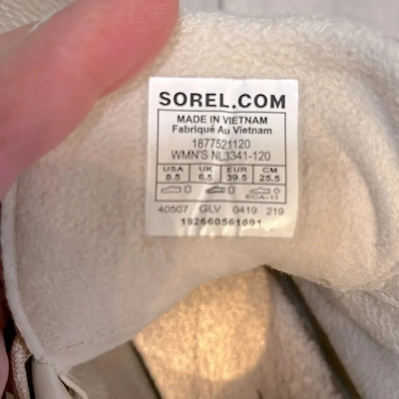 SOREL Women's Harlow Lace Lux Waterproof Leather Booties, Size 8.5 - Picture 8 of 10